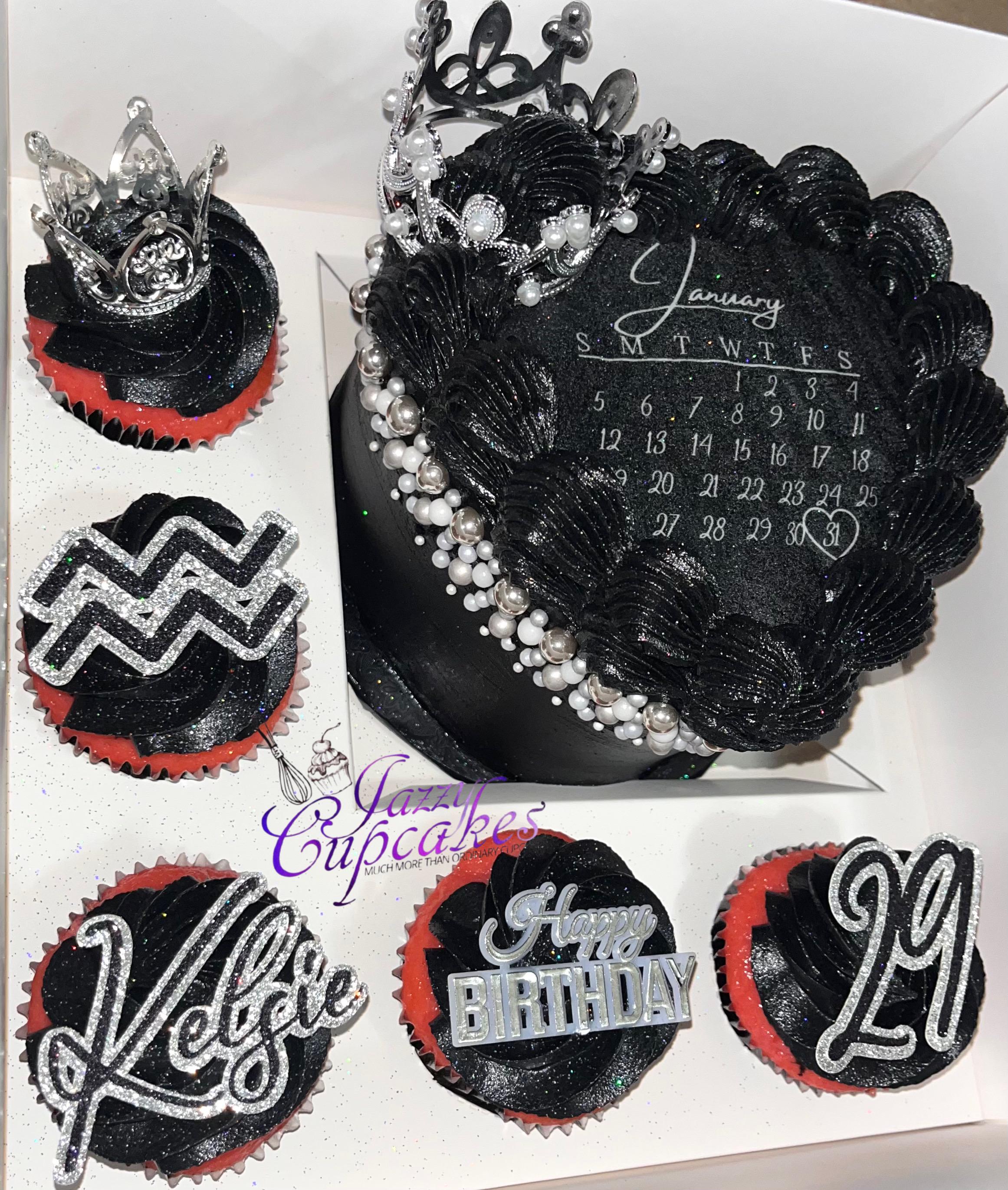 2026 Burn Away Calendar Cake Topper: Custom Heart Template (Instant Download)